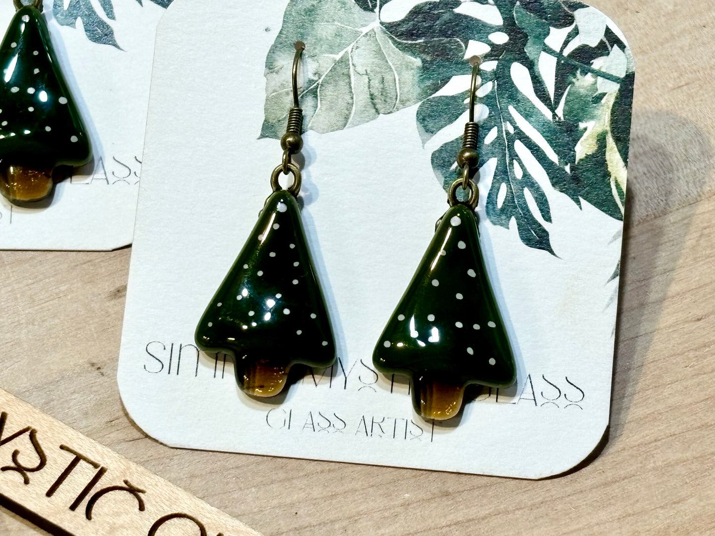 Tree Glass Earrings