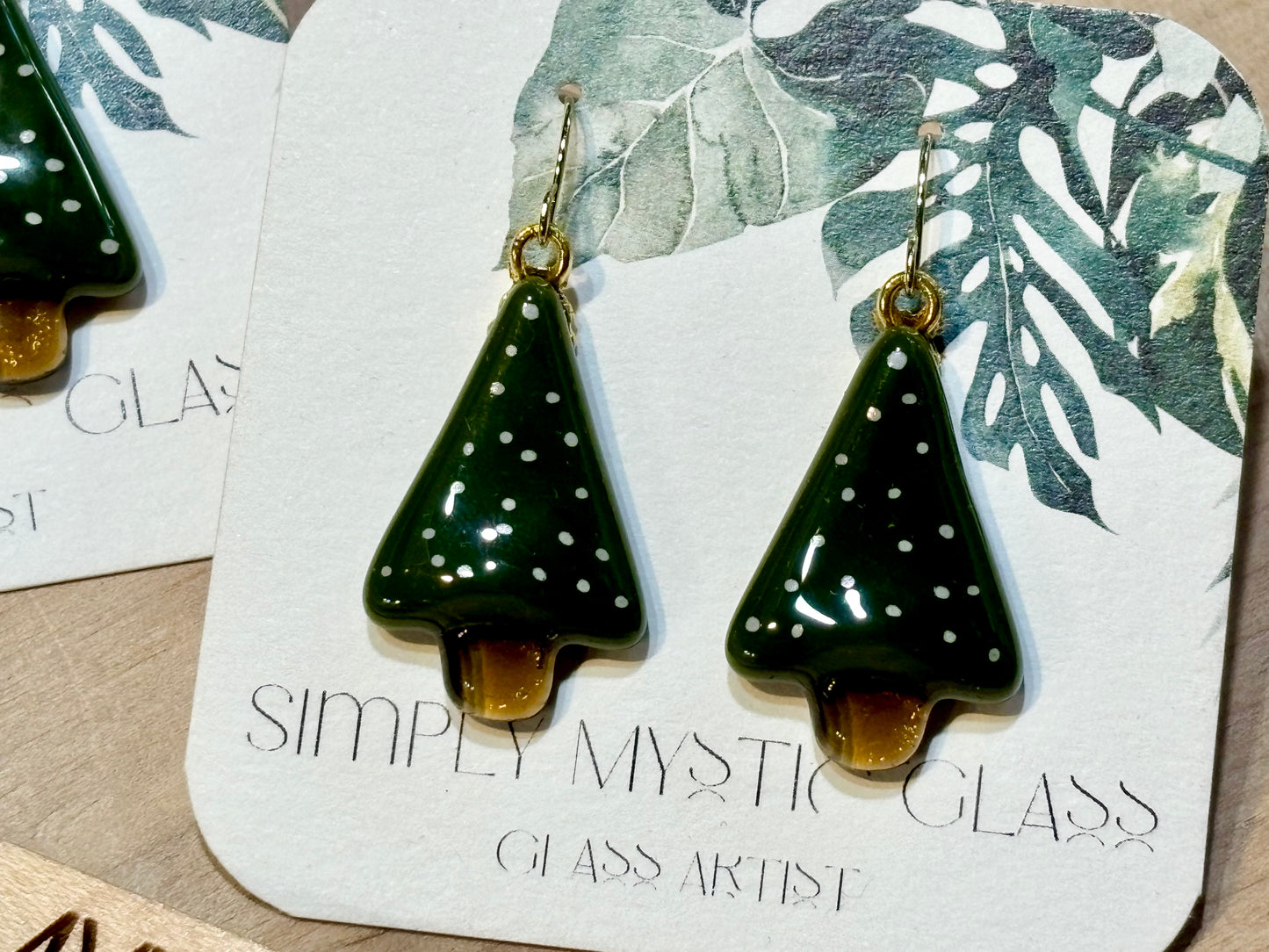 Tree Glass Earrings