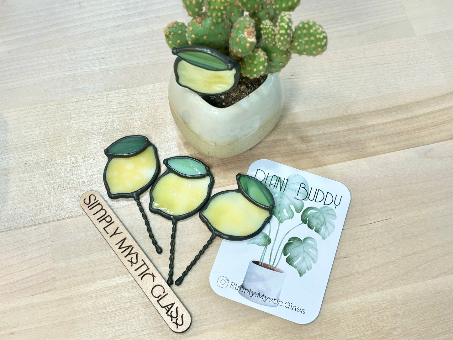 Stained Glass Lemon Plant Buddy