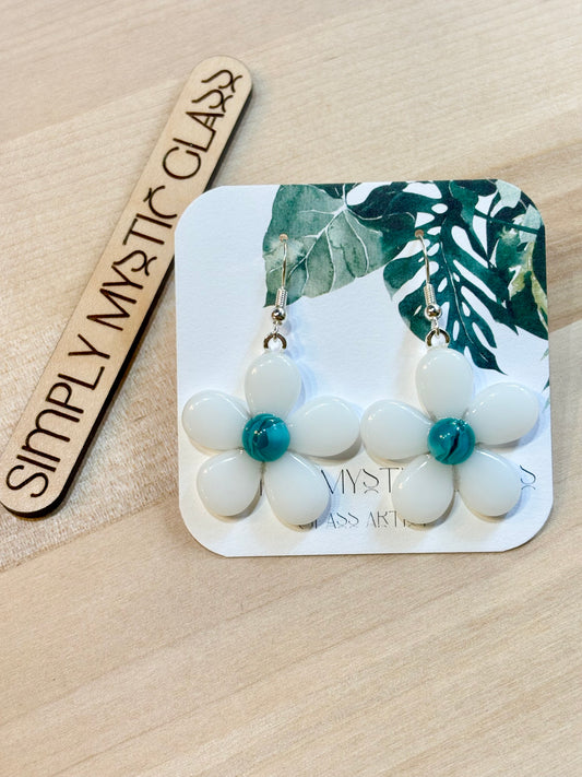 Flower Glass Earrings