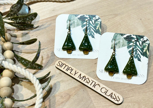 Tree Glass Earrings