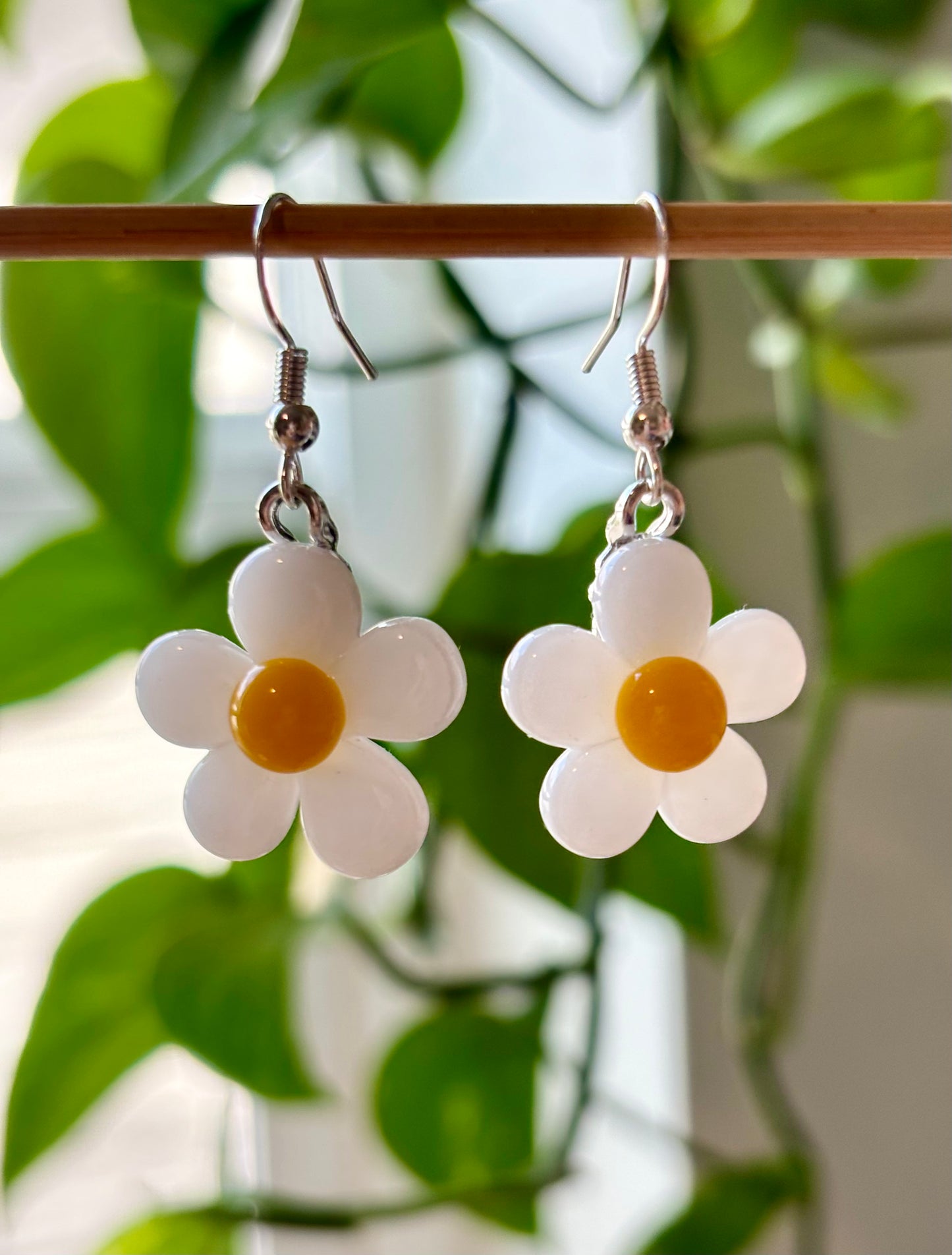 Flower Glass Earrings