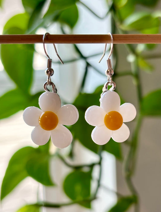Flower Glass Earrings