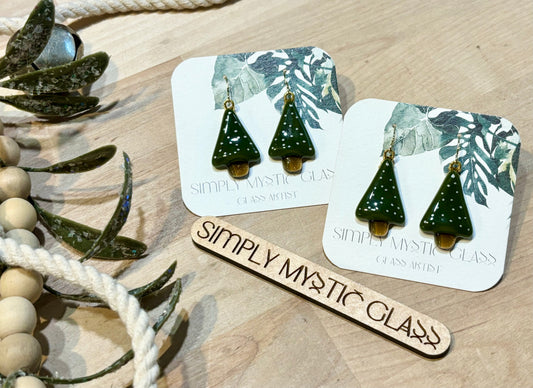 Tree Glass Earrings