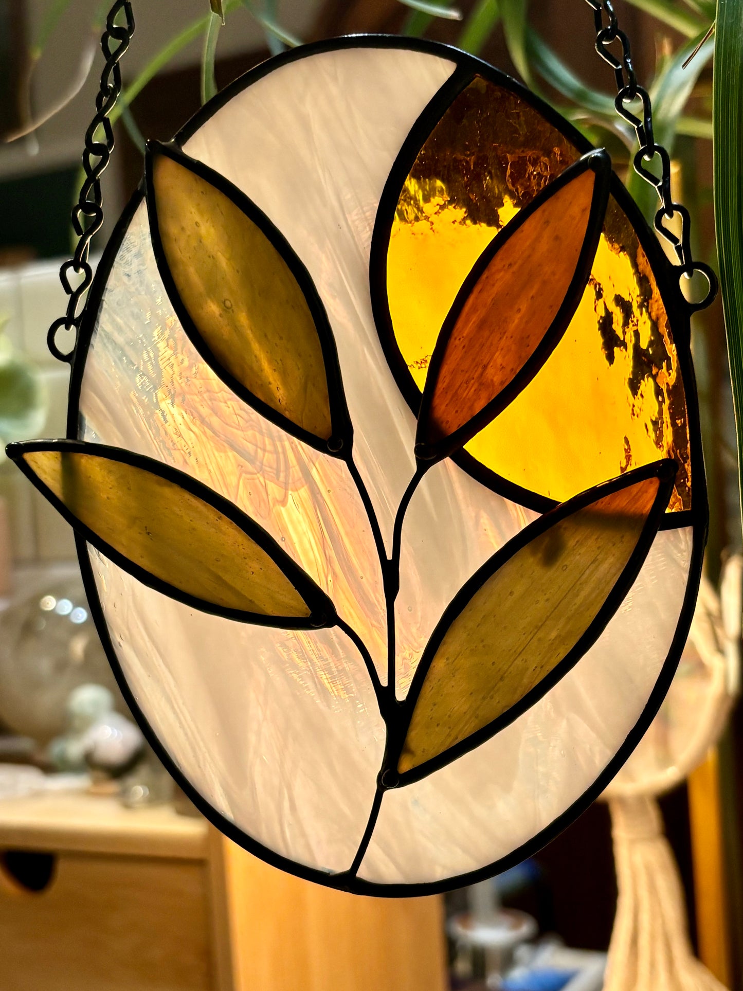 Mini stained glass panel