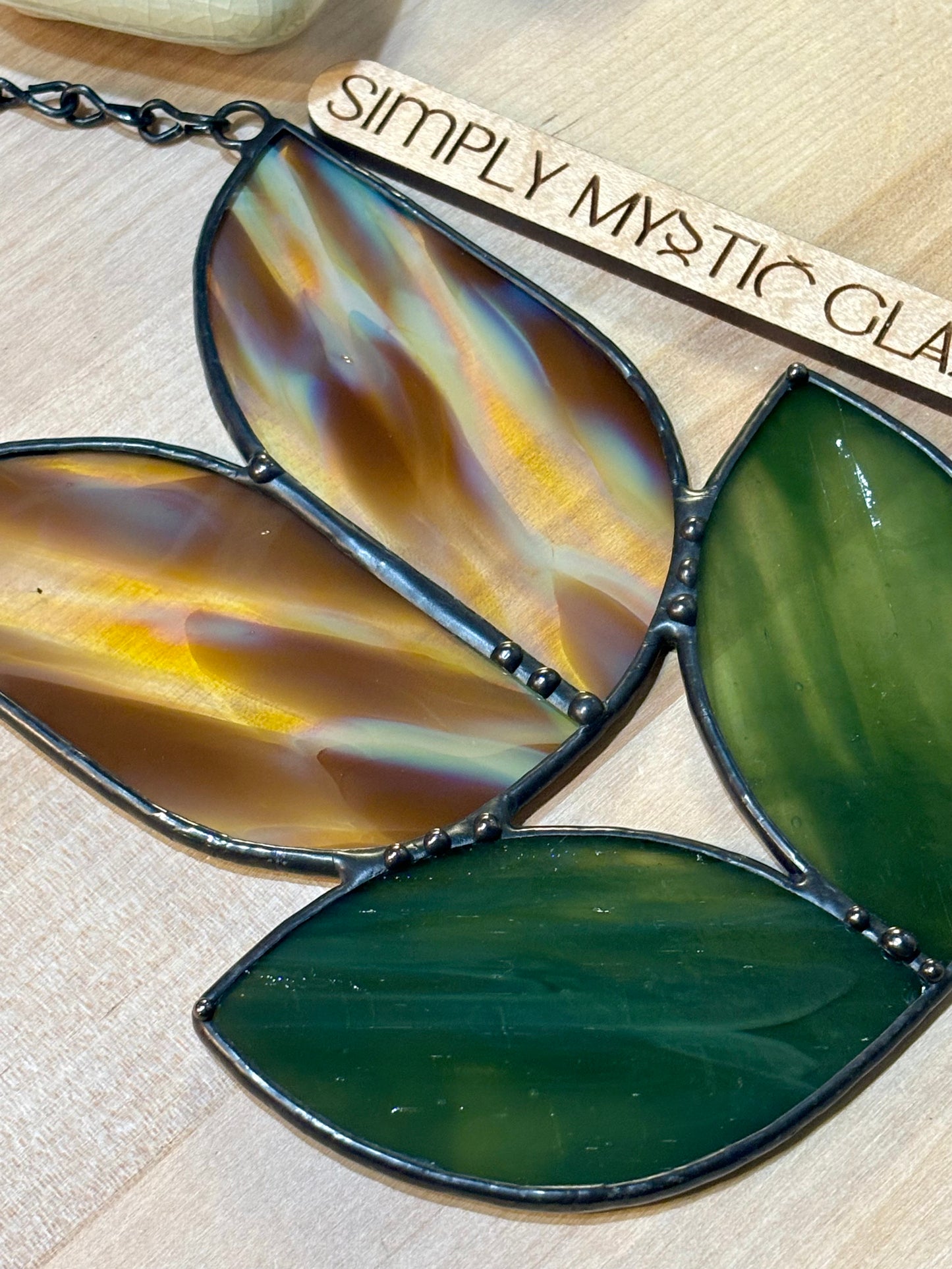 Stained glass flower