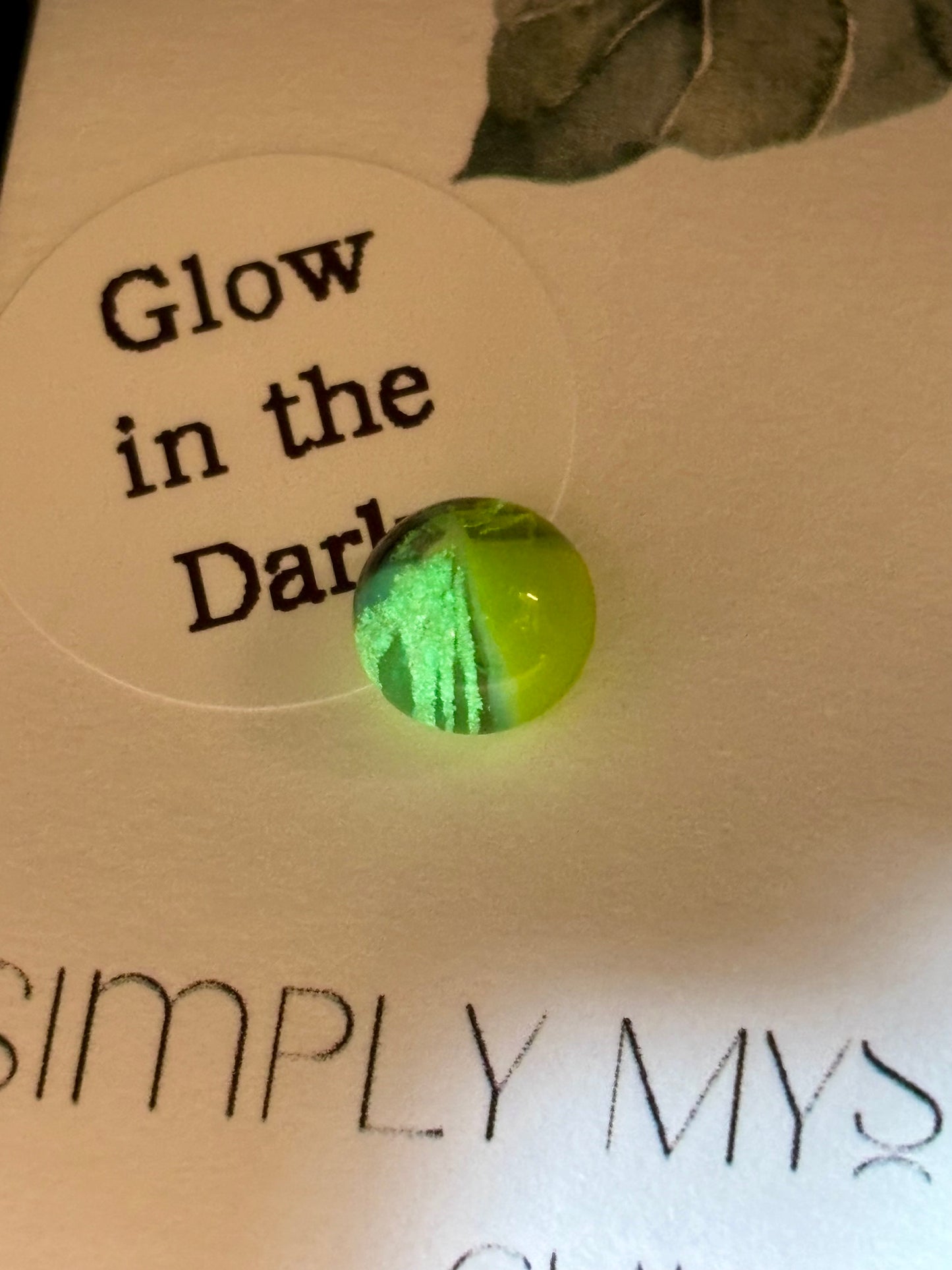 Glow in the dark earrings